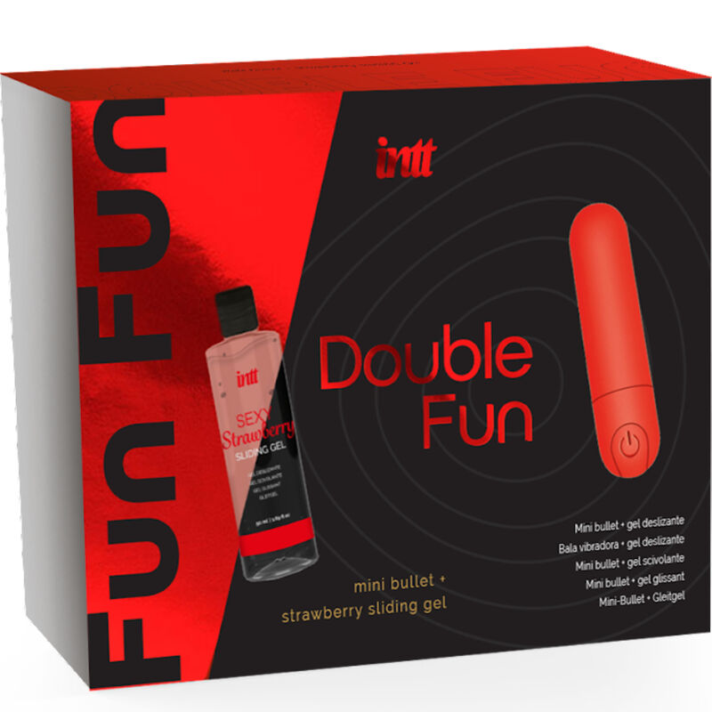 Kit Uovo Vibrante e Gel Massaggio Intt Releases Double Fun