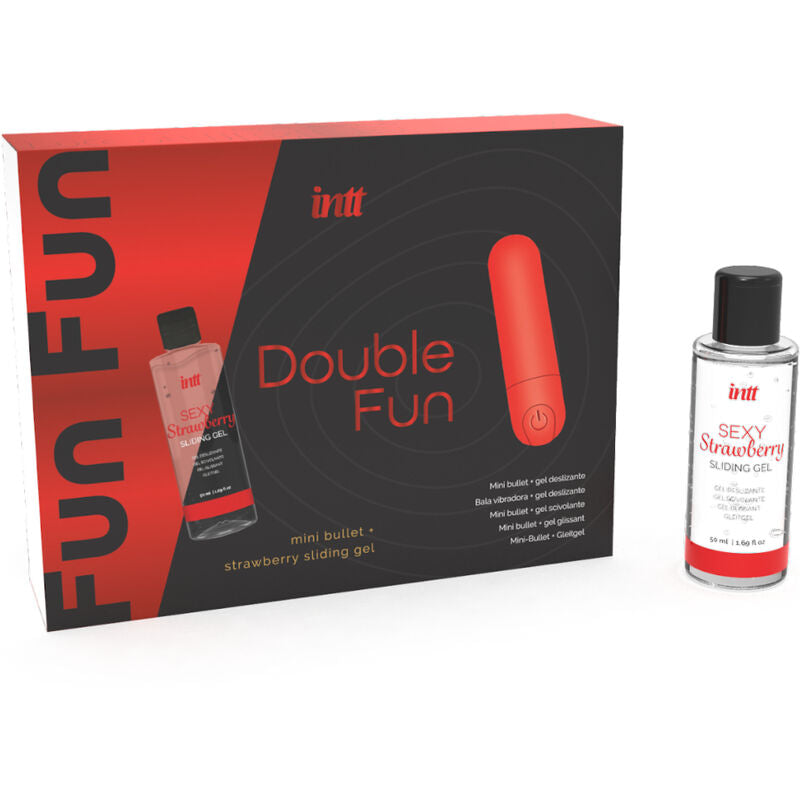 Kit Uovo Vibrante e Gel Massaggio Intt Releases Double Fun
