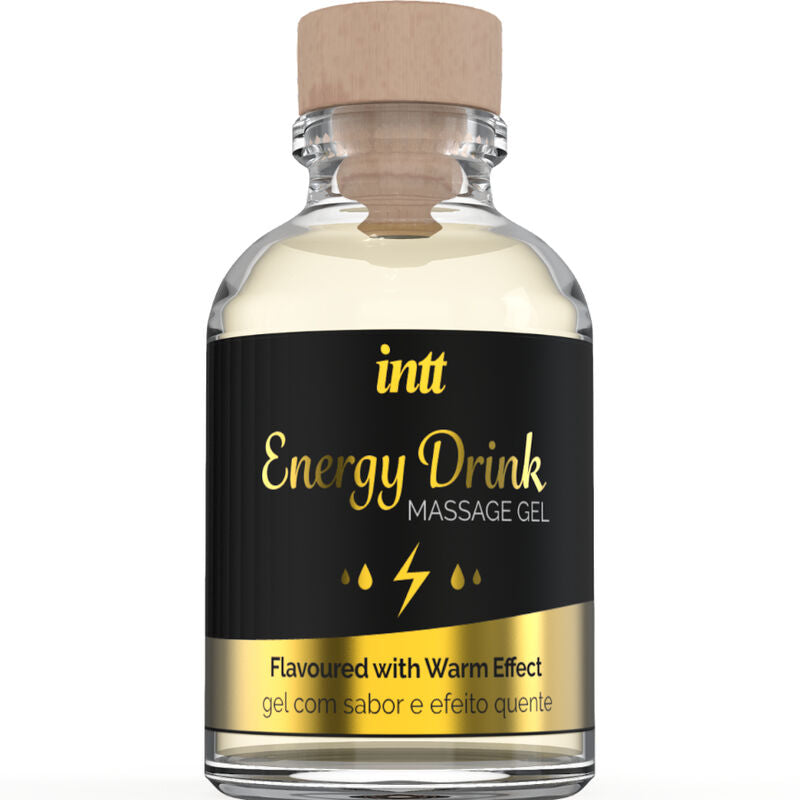 Gel da Massaggio Erotico Riscaldante INTT — Aroma Energy Drink
