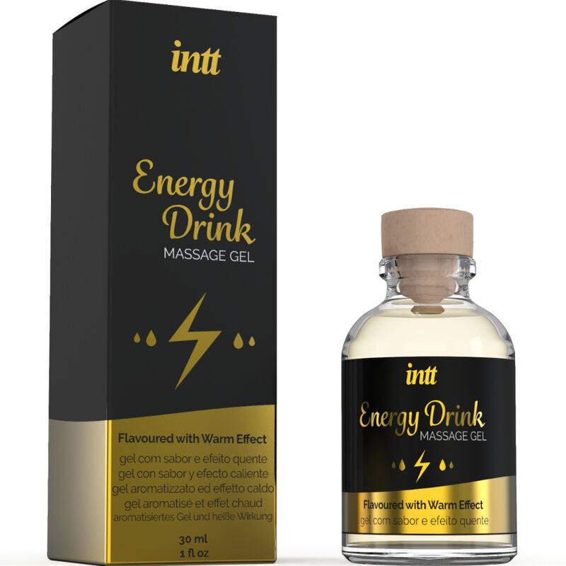 Gel da Massaggio Erotico Riscaldante INTT — Aroma Energy Drink