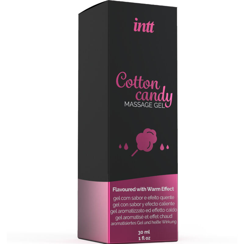 Gel da Massaggio Erotico Riscaldante INTT Cotton Candy — 30 ml