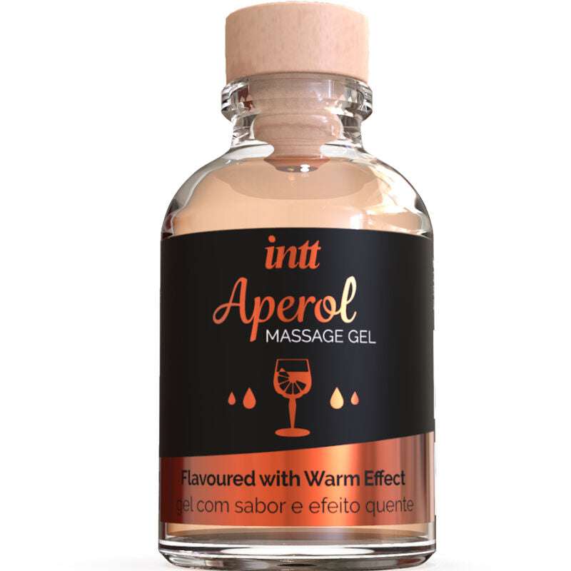 Gel da Massaggio Erotico Baciabile Intt — Aroma Aperol, Effetto Calore