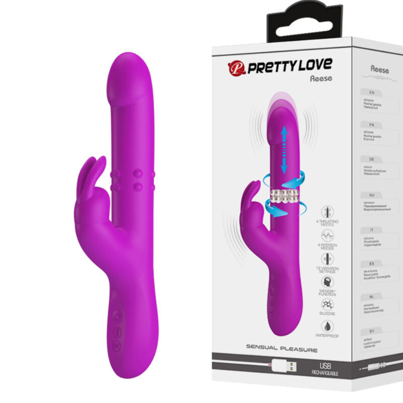 Vibratore Rabbit Punto G Pretty Love Reese — Viola
