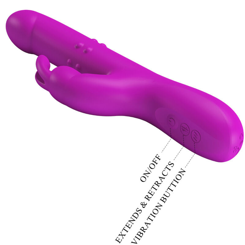 Vibratore Rabbit Punto G Pretty Love Reese — Viola