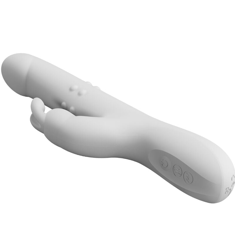 Vibratore Rabbit Rotante Pretty Love Reese — Argento
