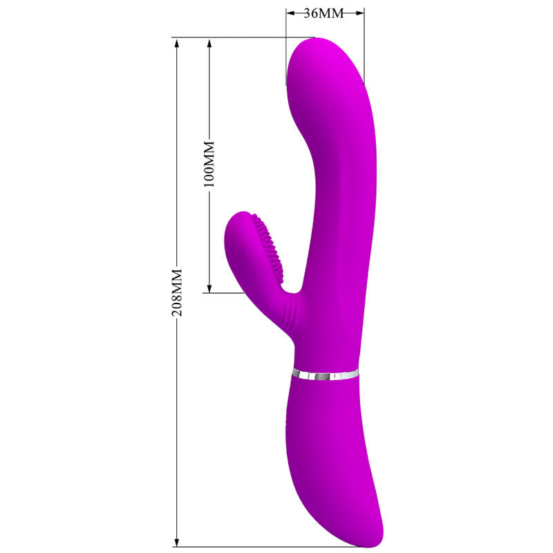 Vibratore Rabbit Punto G Pretty Love — Silicone, Doppia Stimolazione