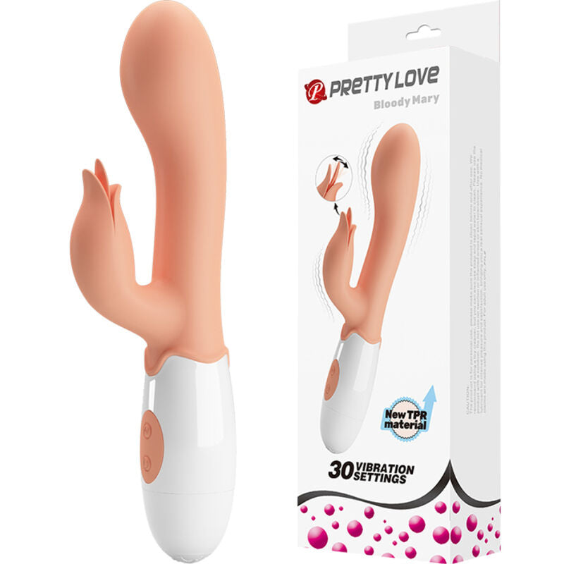 Vibratore Rabbit Pretty Love Bloody Mary — TPR, Doppio Motore