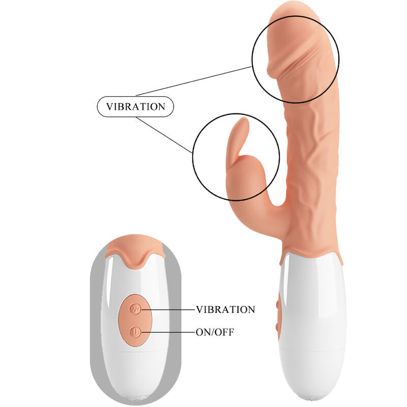 Vibratore Rabbit Pretty Love — TPR, Doppio Motore