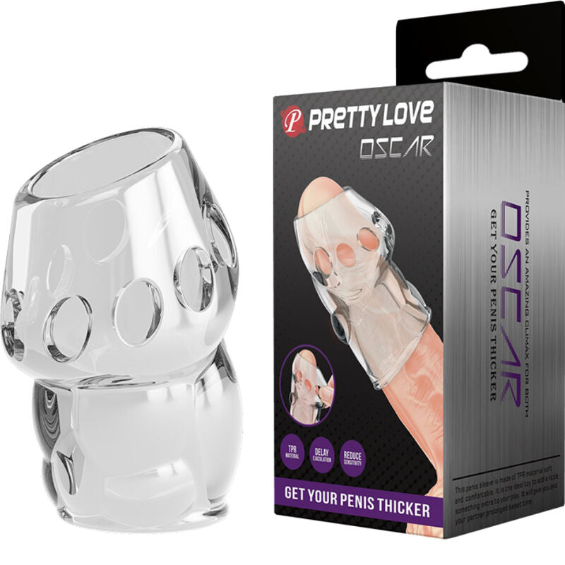 Guaina Fallica Trasparente Pretty Love Oscar — TPR Elastica