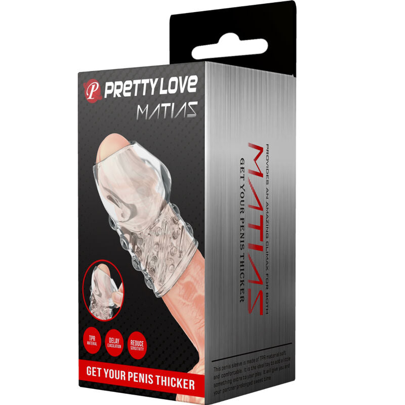Guaina Fallica Pretty Love Matias — TPR Trasparente