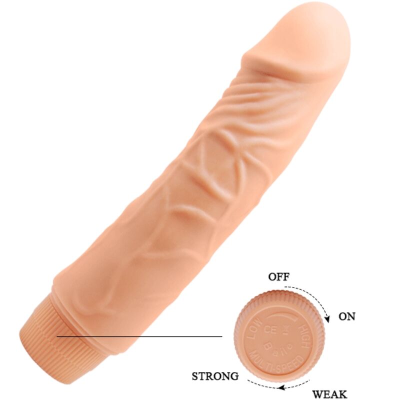 Dildo Realistico Vibrante Baile Barbara — PVC, 19,5 cm