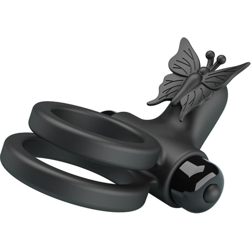 Anello Fallico Vibrante Doppio Pretty Love — Silicone, 10 Funzioni