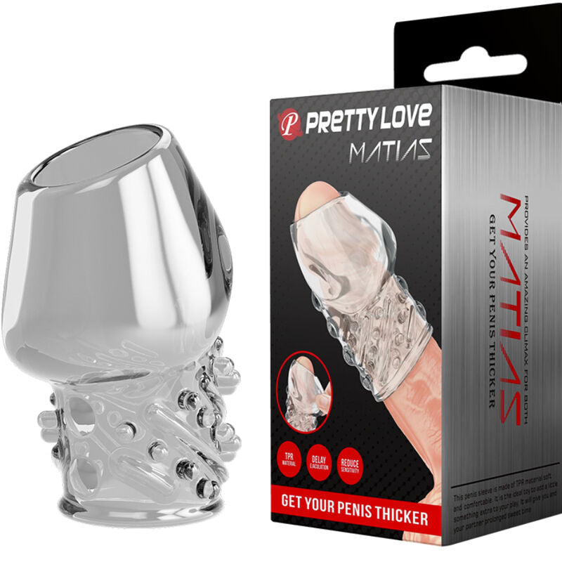 Guaina Fallica Pretty Love Matias — TPR Trasparente
