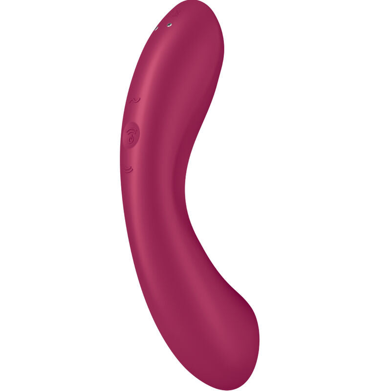Stimolatore Rabbit 3 in 1 Satisfyer Curvy Trinity 1 — Rosso