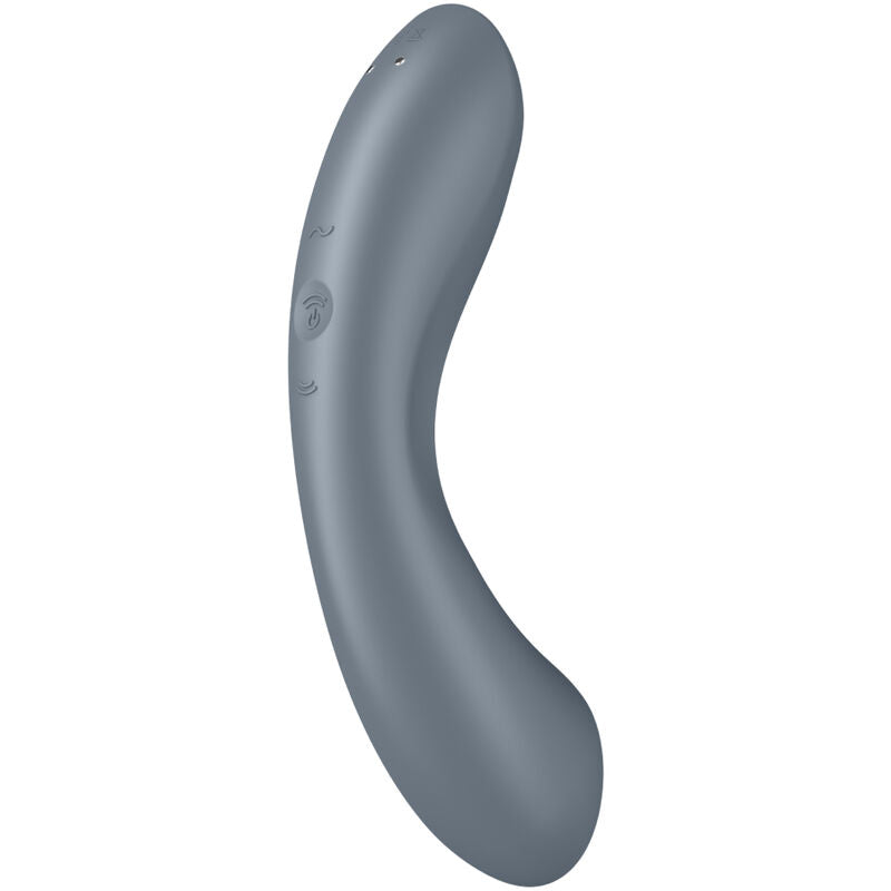 Stimolatore Vulvare 3 in 1 Satisfyer Curvy Trinity 1 — Grigio