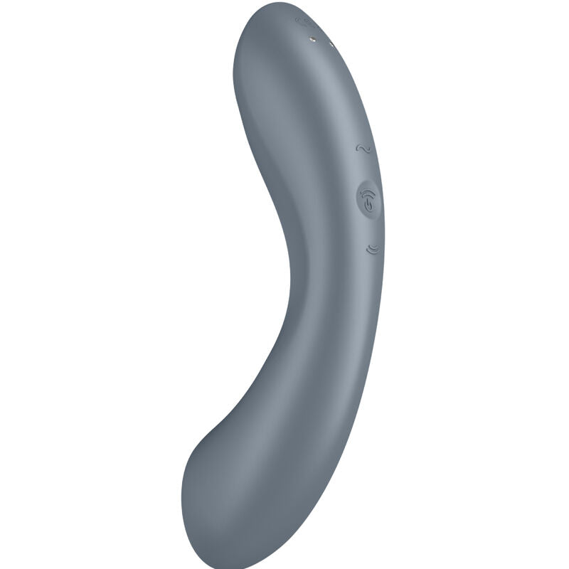 Stimolatore Vulvare 3 in 1 Satisfyer Curvy Trinity 1 — Grigio