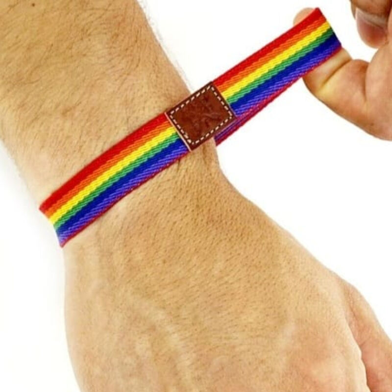 Bracciale Pride Arcobaleno PRIDE Luxury — Caucciù Regolabile