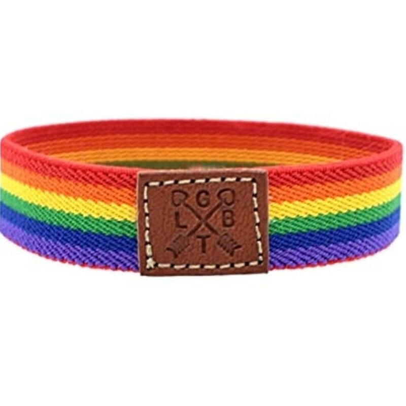 Bracciale Pride Arcobaleno PRIDE Luxury — Caucciù Regolabile