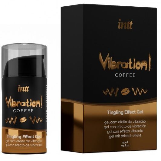 Gel da Massaggio Erotico Baciabile INTT Coffee — Effetto Caldo