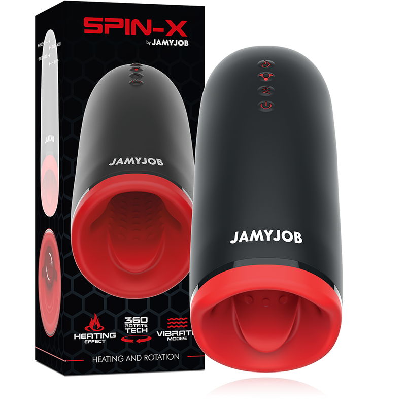 Masturbatore Maschile Riscaldante Rotante Jamyjob Spin-X