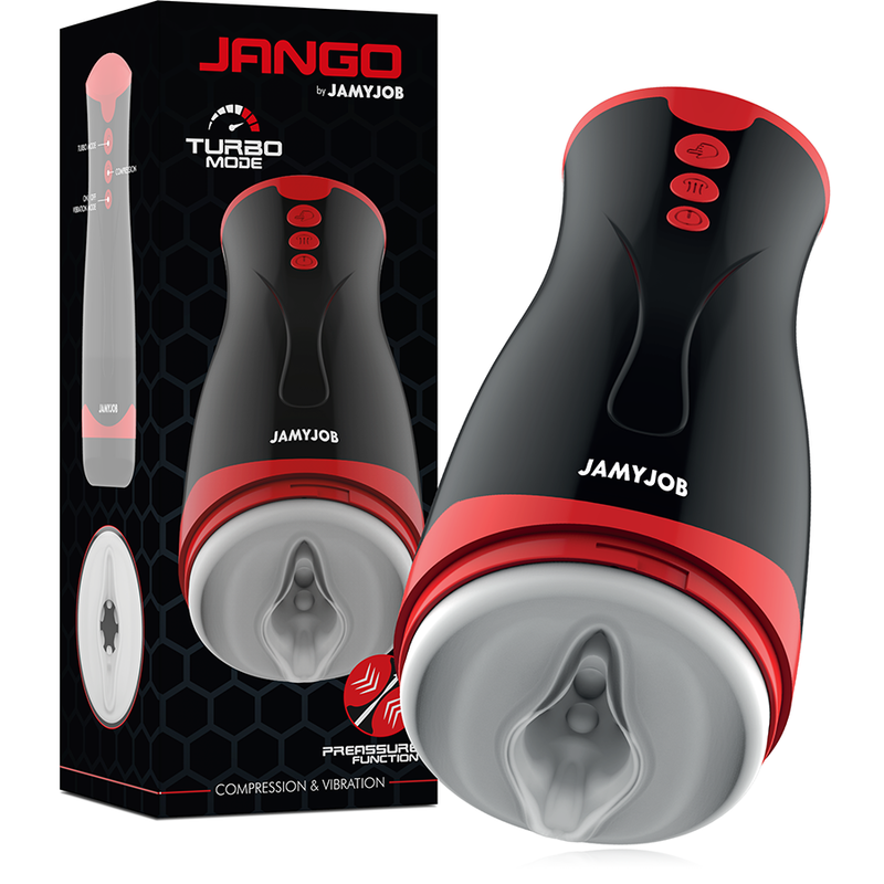Masturbatore Maschile Vibrante Jamyjob Jango — Compressione