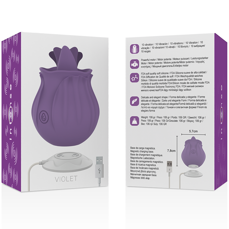 Stimolatore Clitoride 10 Vibrazioni Intense Viola Cl Toris — Lilla