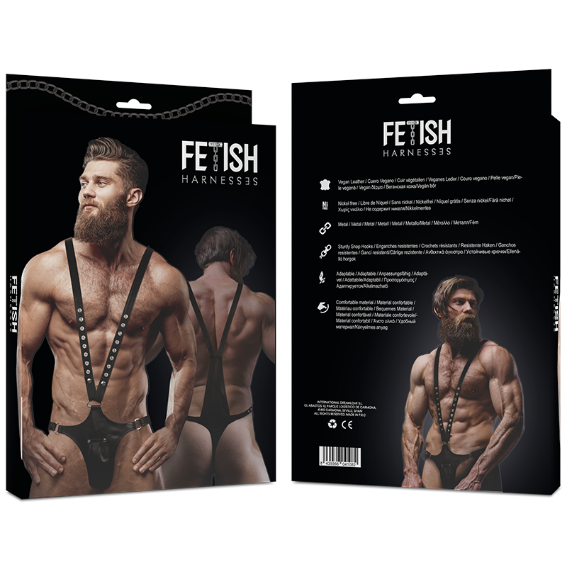 Imbracatura BDSM in Ecopelle a V Fetish Submissive Attitude