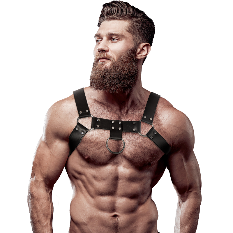 Imbracatura Petto Uomo Fetish Submissive Attitude — Ecopelle