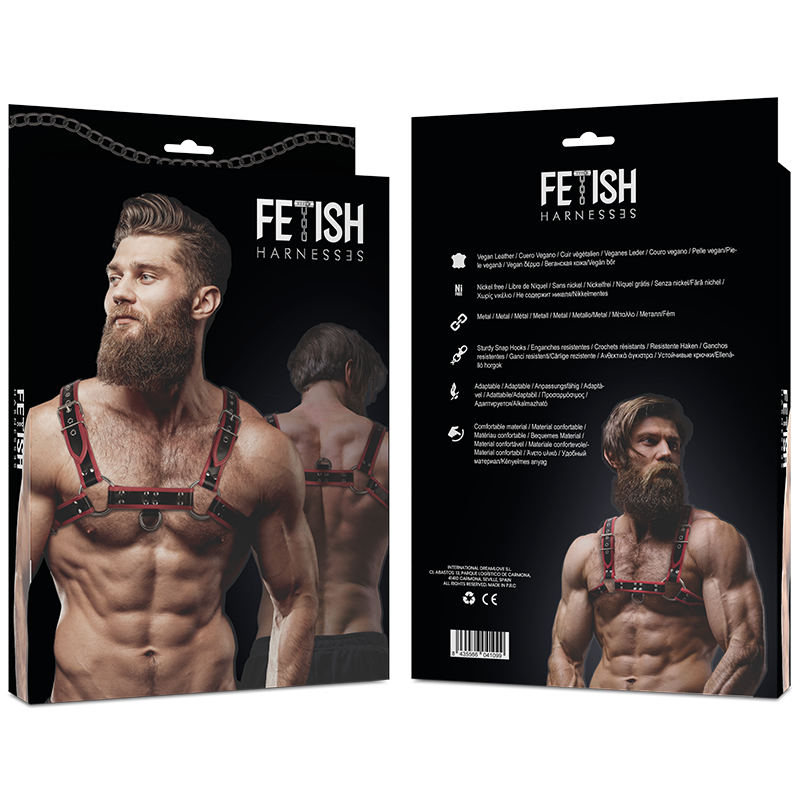 Imbracatura Petto Uomo Fetish Submissive Attitude — Ecopelle