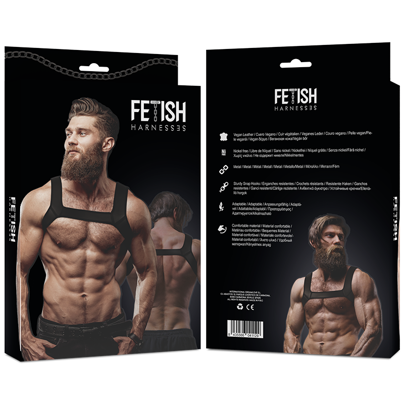 Imbracatura da Petto Fetish Submissive Attitude — Neoprene, Taglia M