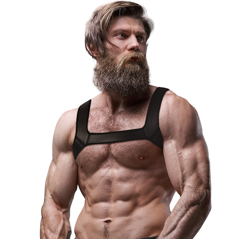 Imbracatura da Petto Fetish Submissive Attitude — Neoprene, Taglia M