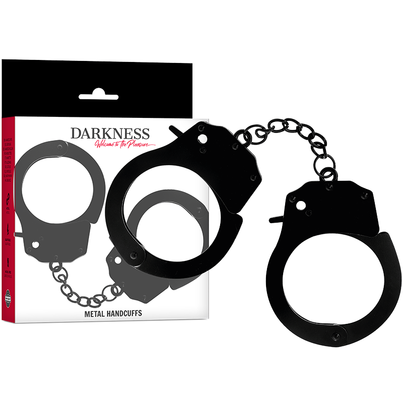 Manette BDSM in Metallo Darkness — Finitura Nera