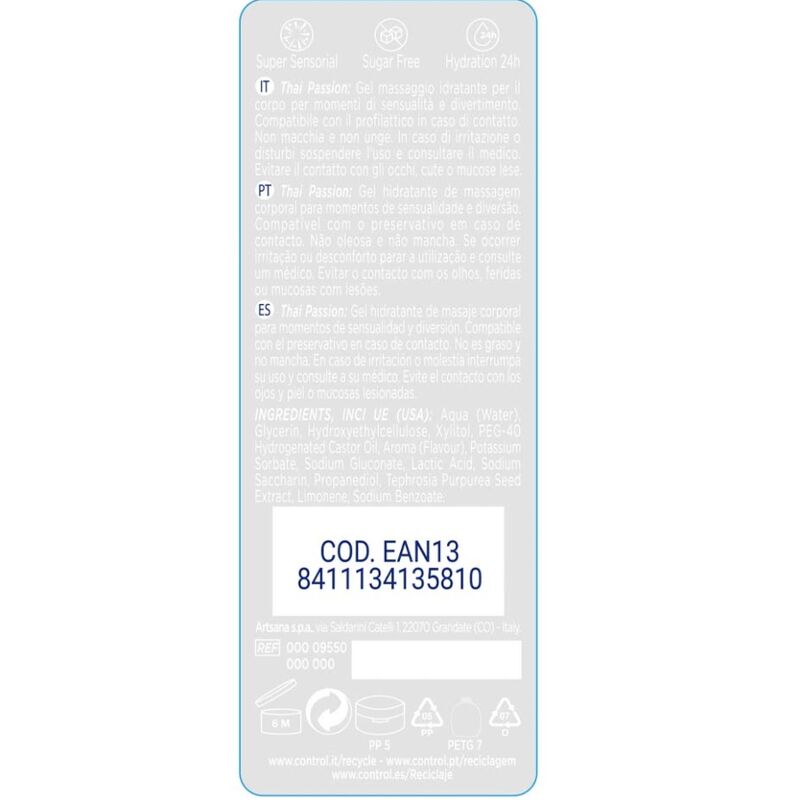Olio da Massaggio Erotico Control Passione Thai — 200 ml