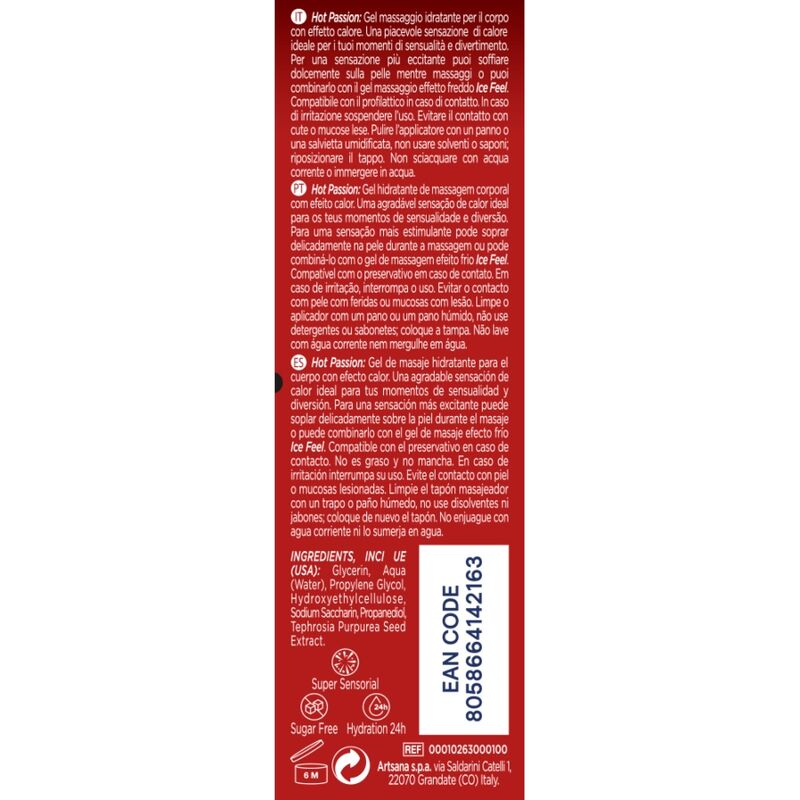 Gel Stimolante Riscaldante 3 in 1 Control Hot Passion — 200 ml