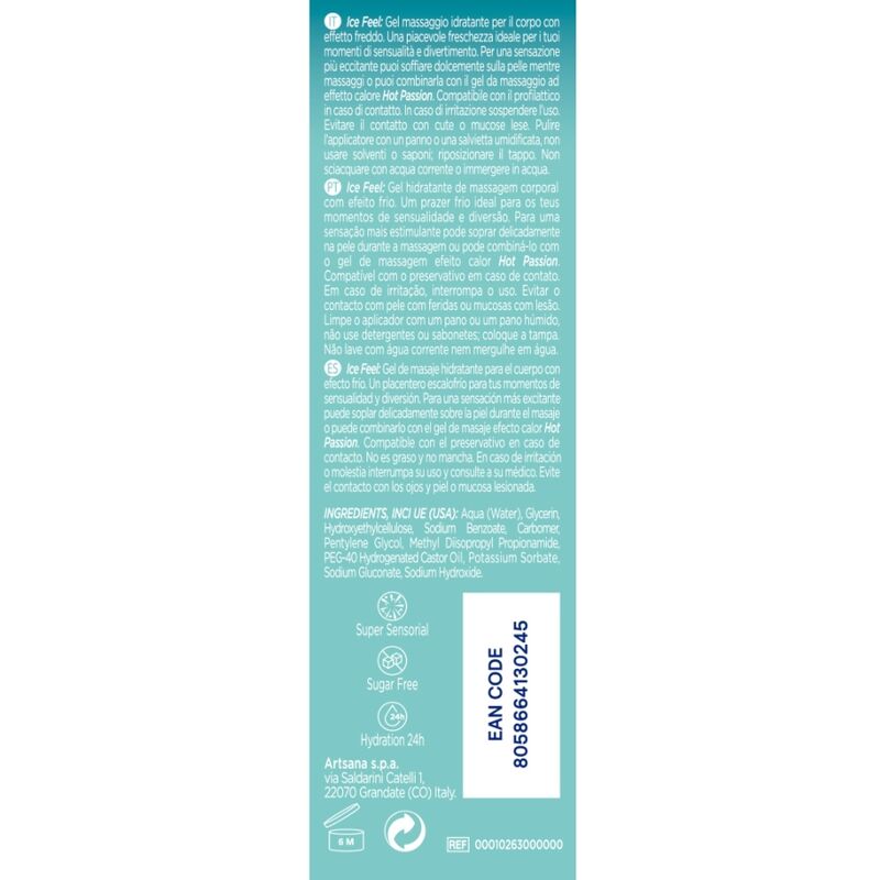 Gel Lubrificante 3 in 1 Effetto Ghiaccio Control Ice Feel — 200 ml