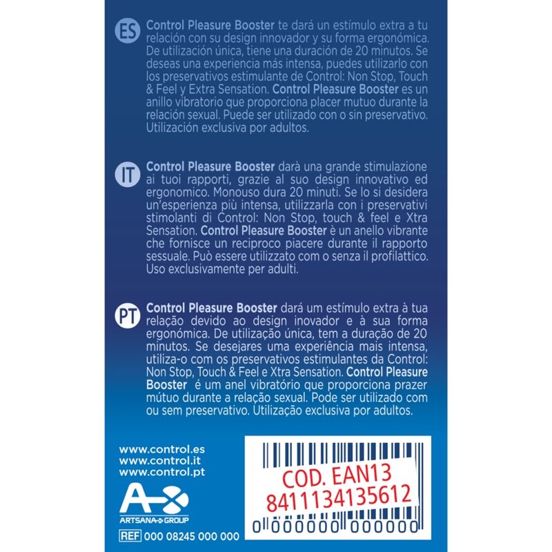 Anello Fallico Vibrante Control Pleasure Booster — Stimolante