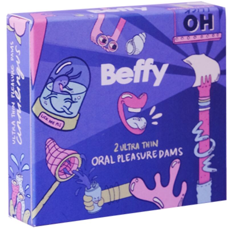 Dental Dam Sesso Orale Beffy — Lattice Naturale, 2 Pezzi