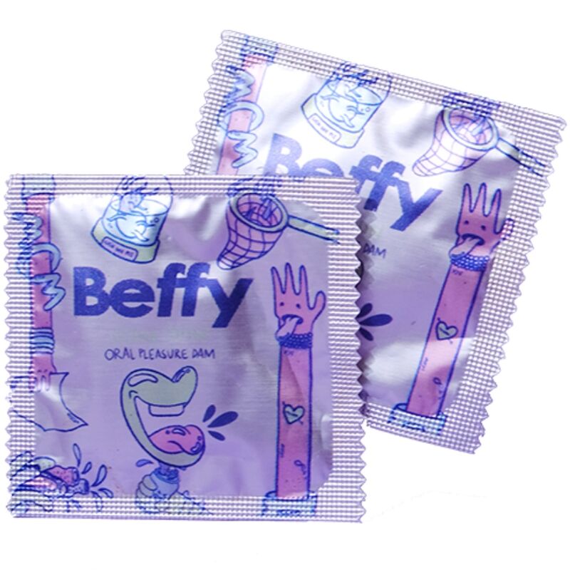 Dental Dam Sesso Orale Beffy — Lattice Naturale, 2 Pezzi