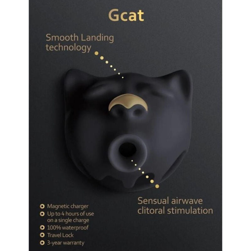 Succhia Clitoride G-Vibe Gcat Mystic — 6 Livelli, Nero