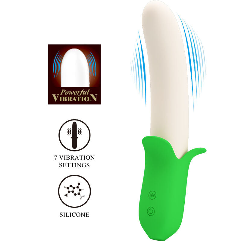 Vibratore Clitoride e Vaginale Pretty Love Banana Knight — 7 Modalità