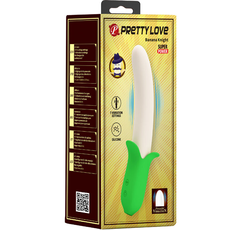 Vibratore Clitoride e Vaginale Pretty Love Banana Knight — 7 Modalità