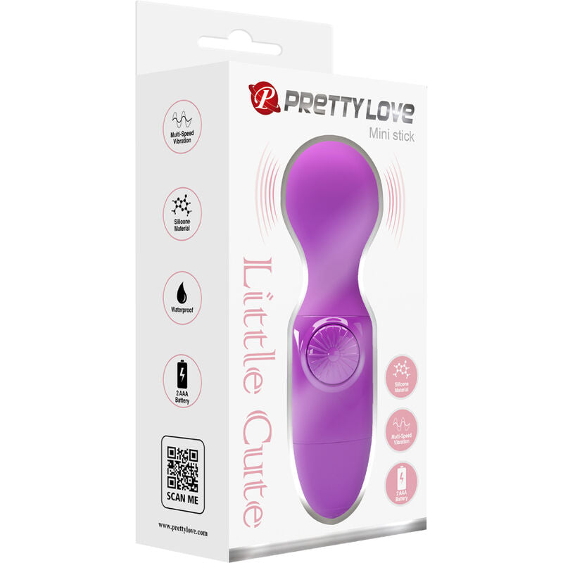 Vibratore Wand Compatto Pretty Love Wonder Mini — Viola