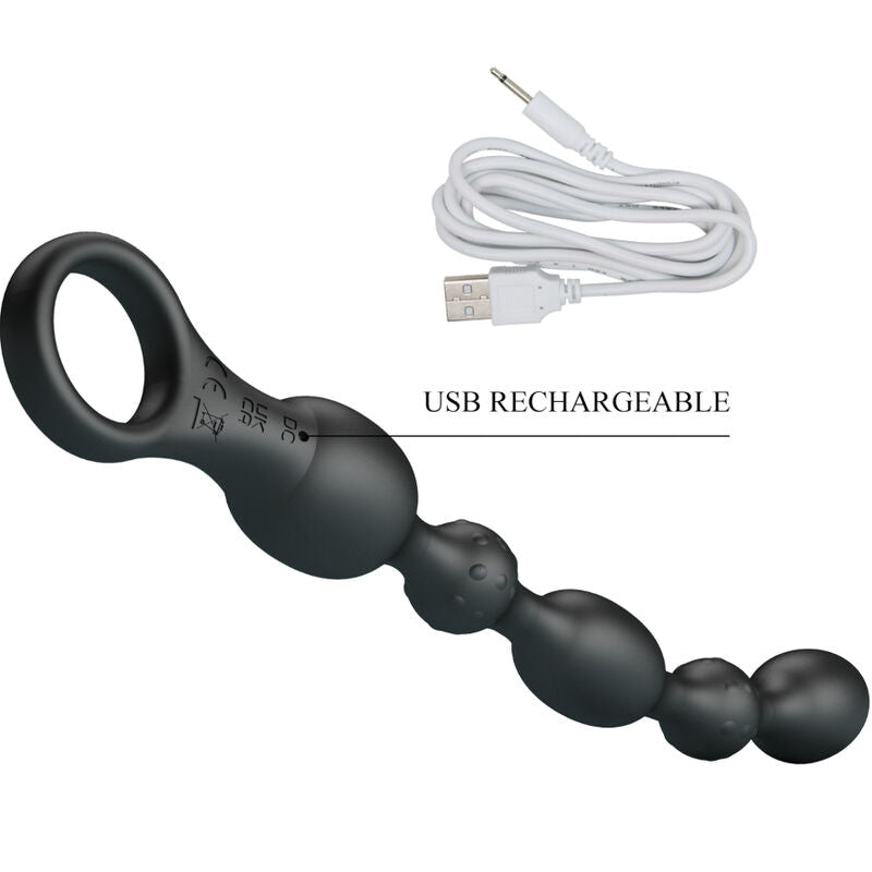 Plug Anale Vibrante con Perline Pretty Love Van — 10 Modalità