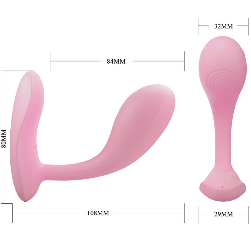 Vibratore Punto G App Pretty Love Baird — 12 Vibrazioni, Rosa