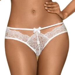 Slip Lingerie Sexy Penthouse Adore Me — Bianco, S/M