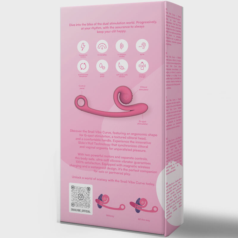Vibratore Rabbit Snail Vibe Curve — Punto G e Clitoride