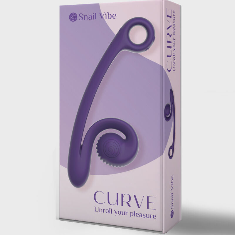 Vibratore Rabbit Snail Vibe Curve — Punto G e Clitoride, Viola
