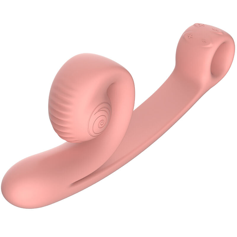 Vibratore Rabbit Punto G Snail Vibe Curve — Silicone, Arancione