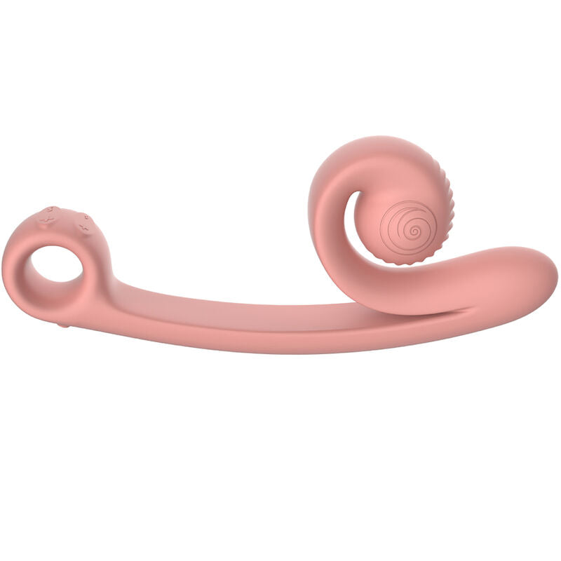 Vibratore Rabbit Punto G Snail Vibe Curve — Silicone, Arancione
