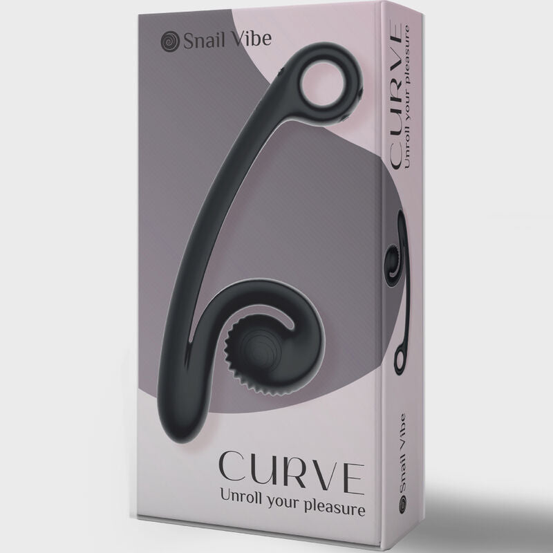 Vibratore Rabbit Punto G Snail Vibe Curve — Nero